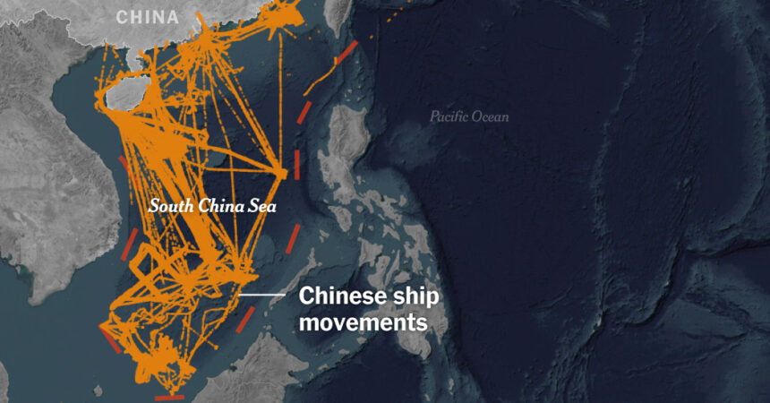 How China Dominates South China Sea with Its Ships