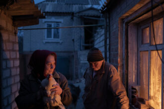 How Ukrainians Survive Winter in a Village Destroyed by War