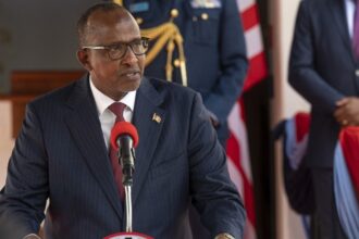 Kenyan defence minister Aden Duale in Nairobi on 25 September 2023.