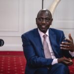 Kenyan President William Ruto speaks during an interview in Nairobi, Kenya, 18 October 2023.