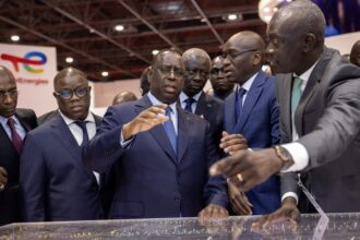 Macky Sall, in July 2023, at the Invest in Senegal forum in Dakar.