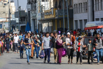 Tens of Thousands Flee Northern Gaza Strip, as Israel’s Invasion Advances