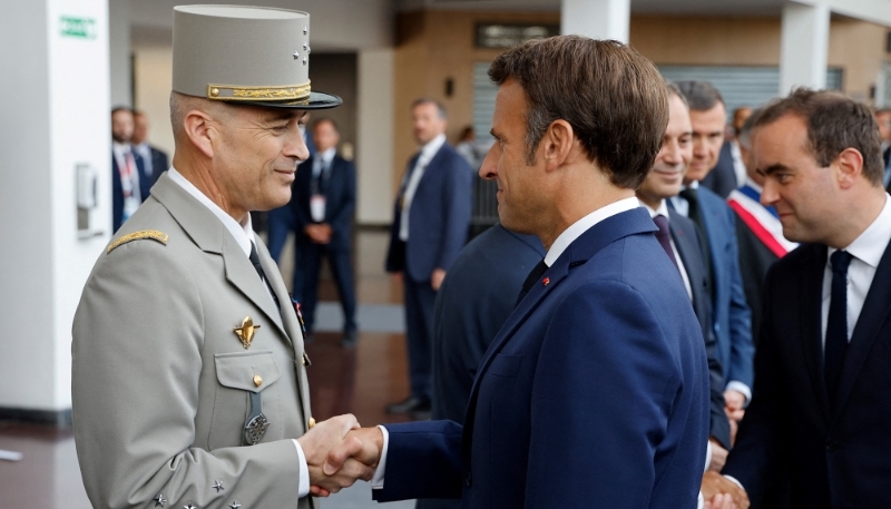 French President Emmanuel Macron with France