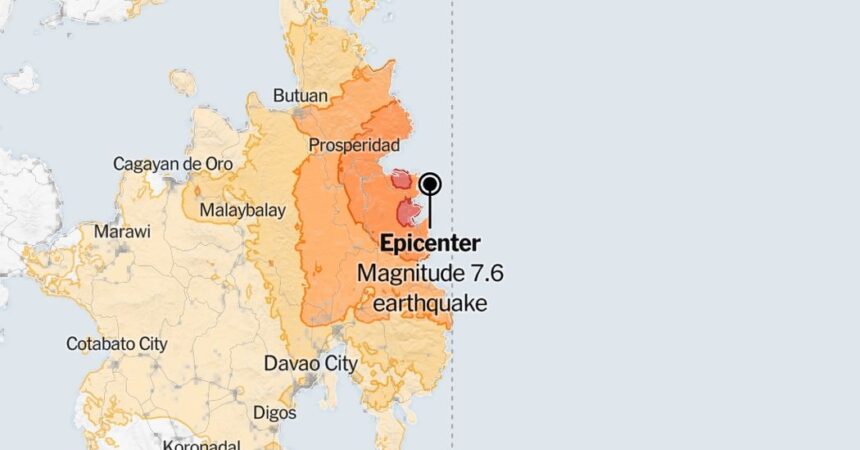 7.6-Magnitude Earthquake Strikes Philippines, Prompting Tsunami Warning