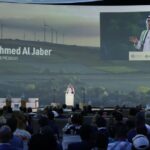 Sultan Ahmed al-Jaber, president of the COP28, in Dubai on 2 December 2023.