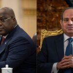 DRC president Félix Tshisekedi and his Egyptian counterpart Abdel Fattah al-Sisi.