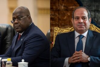 DRC president Félix Tshisekedi and his Egyptian counterpart Abdel Fattah al-Sisi.