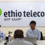 Ethio Telecom employees at work in the firm