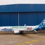 Alaska "Merrier Together" plane. (Photo courtesy of Alaska Airlines)