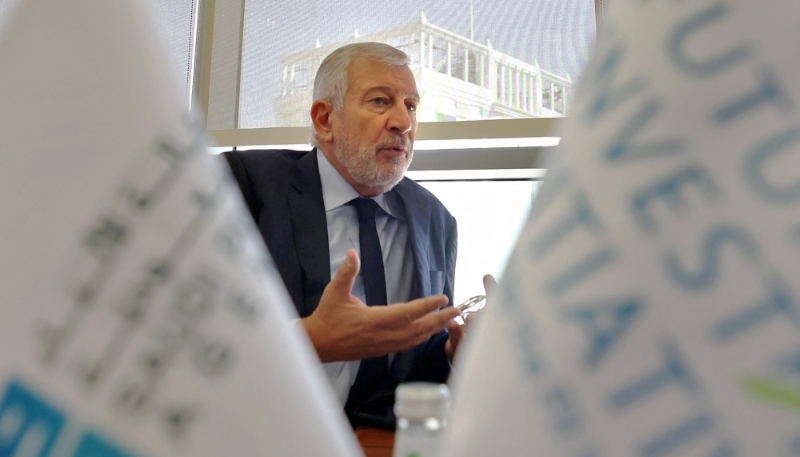 Executive President of Future Investment Initiative (FII) Richard Attias, talks during an interview with AFP, in Riyadh on 17 October 2022.