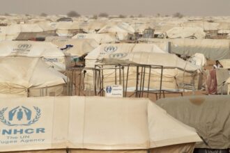 Mbera refugee camp in southern Mauritania.