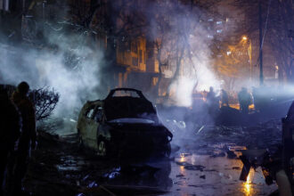 Russia Strikes Kyiv, Injuring 45 People