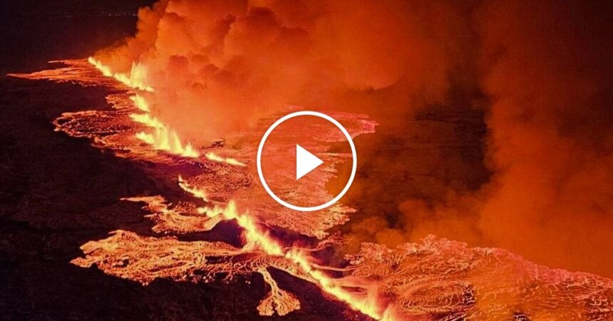 Volcano in Iceland Erupts