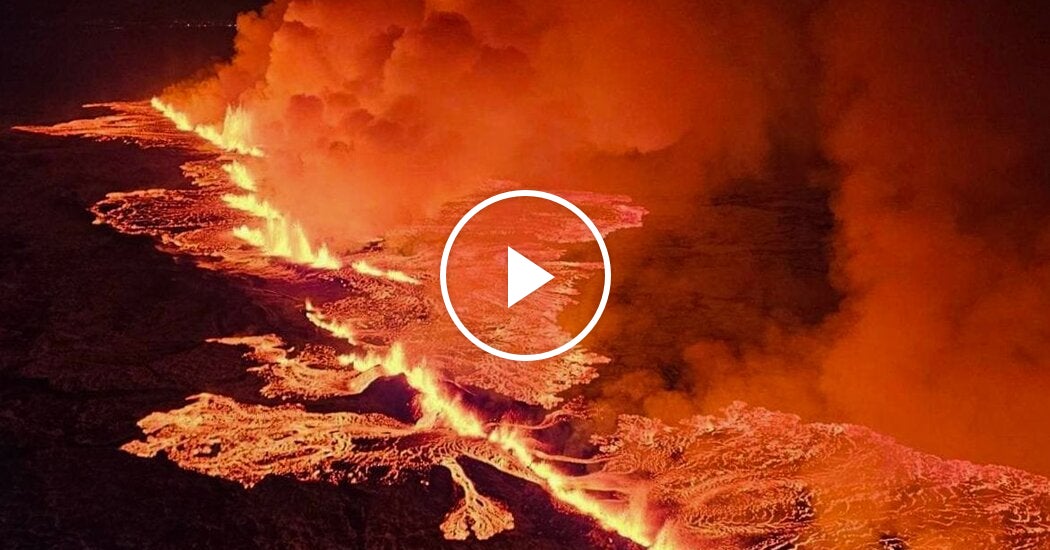 Volcano in Iceland Erupts