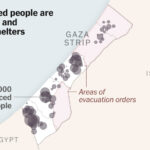 What the Displacement in Gaza Looks Like in Maps, Charts and Photos