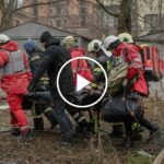 Buildings Smolder After Russian Air Attacks on Kyiv