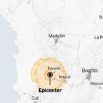 Map: 5.6-Magnitude Earthquake Strikes Colombia