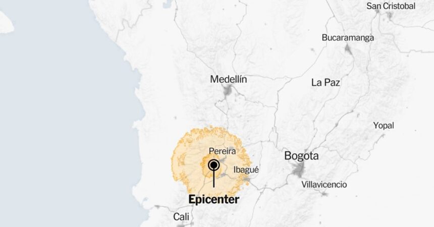 Map: 5.6-Magnitude Earthquake Strikes Colombia