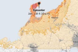 Map: Earthquake Strikes Japan - The New York Times