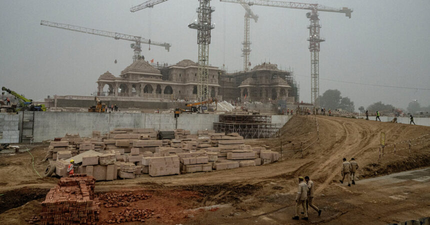 Modi Opens a Giant Temple, a Triumph Toward a Hindu-First India