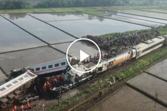 Two Trains Collide in Indonesia