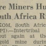 1974: 5 More Miners Hurt in South Africa Riots