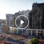 Fire Engulfs High-Rise Complex in Spain