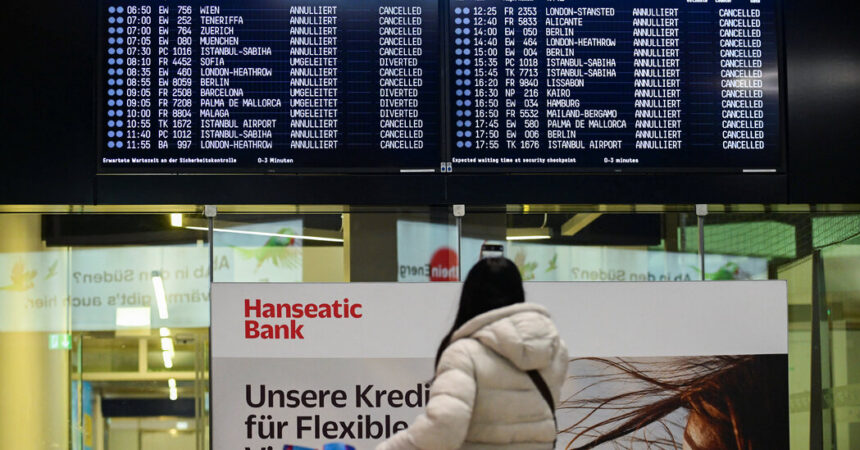 German Airport Security Screeners’ Walkout Grounds Flights