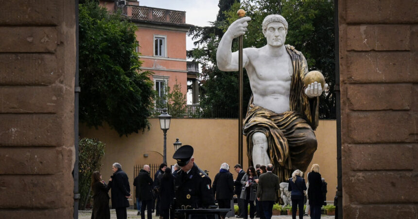 Rome’s Ancient Grandeur Towers Anew With a Copy of a Colossus