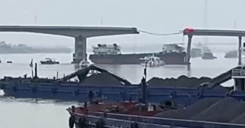 Ship Crash Collapses Part of Bridge in China, Killing at Least 2