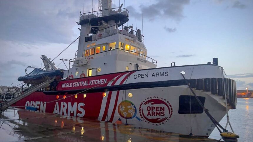 First ship carrying aid approaches Gaza Strip as Israel accused