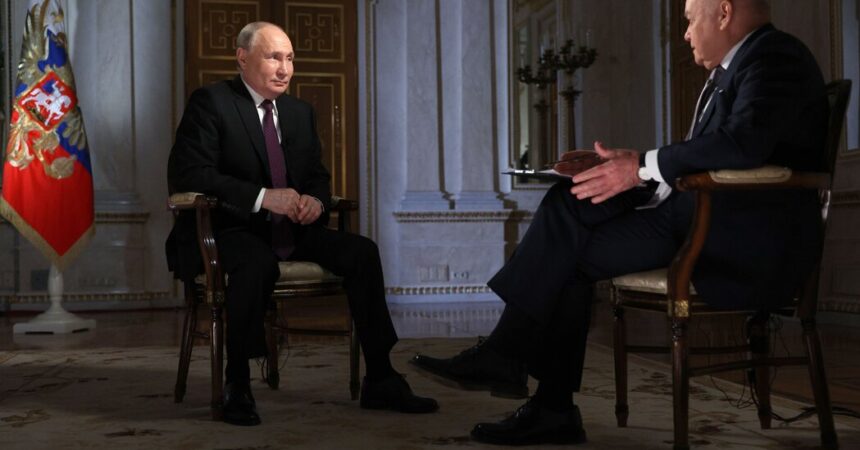 Putin Plays Down Threat of Nuclear War in Pre-Election State TV Interview