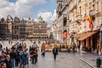 The Grand Place or Grote Mark in Brussels.